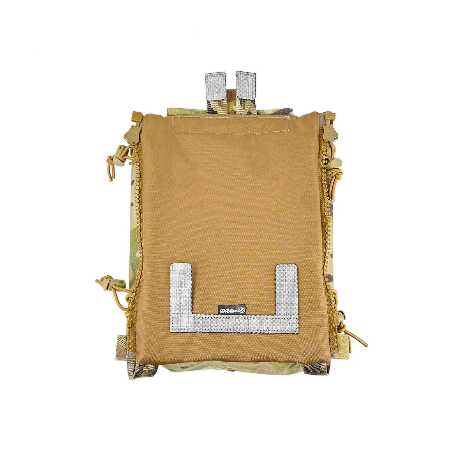 FOG chaleco táctico MOLLE para caza outdoor panel trasero fijo
