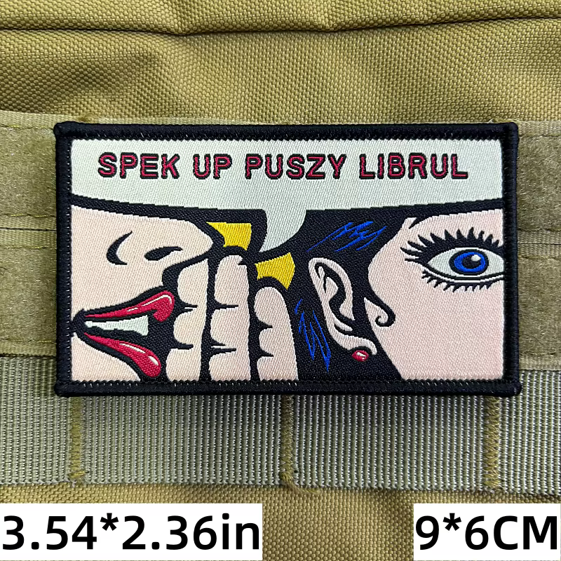 Parche táctico Spek Up Puszy Librul – Bordado con velcro para mochila