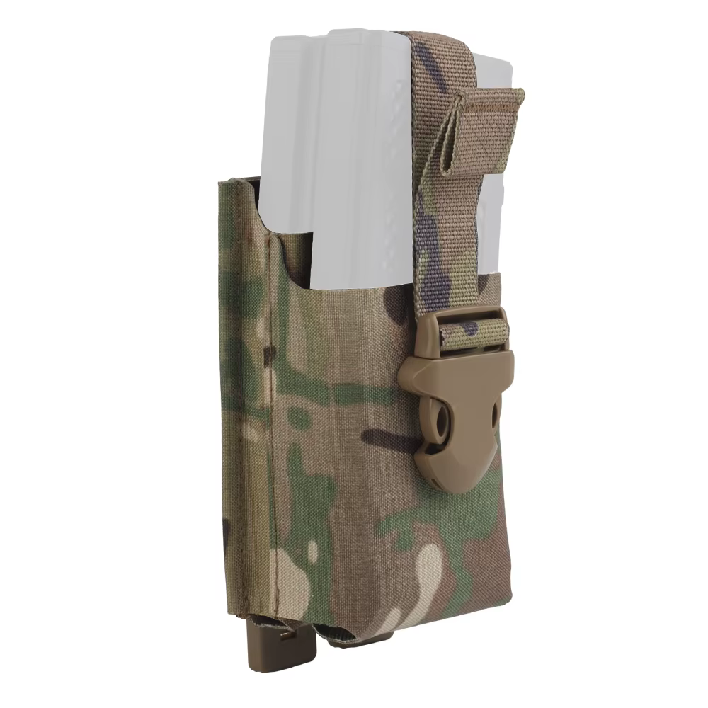 Bolsa táctica doble para cargadores AR-15 5.56 con MOLLE - imagen 3