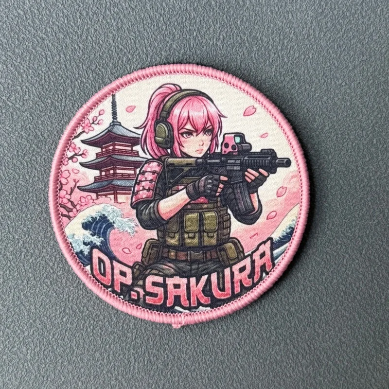 Parche táctico anime con velcro para mochila y ropa brazalete moral - imagen 4