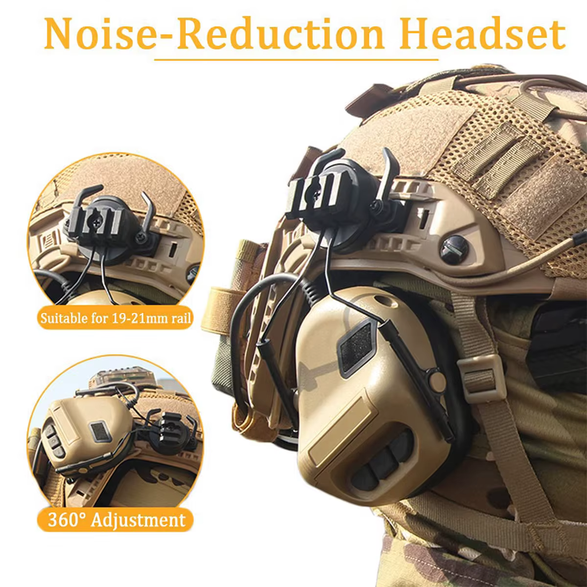 Casco táctico airsoft con goggles y linterna – Kit protección - imagen 4