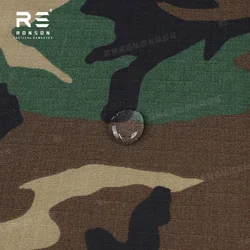 Tela ripstop táctica camuflaje bosque para uniforme de algodón