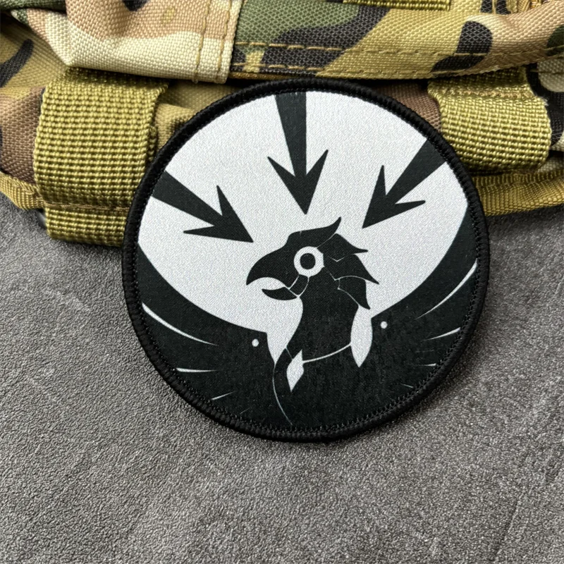 Detalle del parche táctico impreso