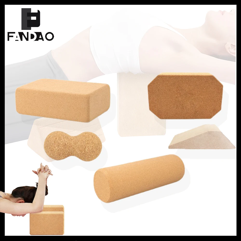 Bloques yoga de corcho antideslizantes para pilates y estiramientos - imagen 3
