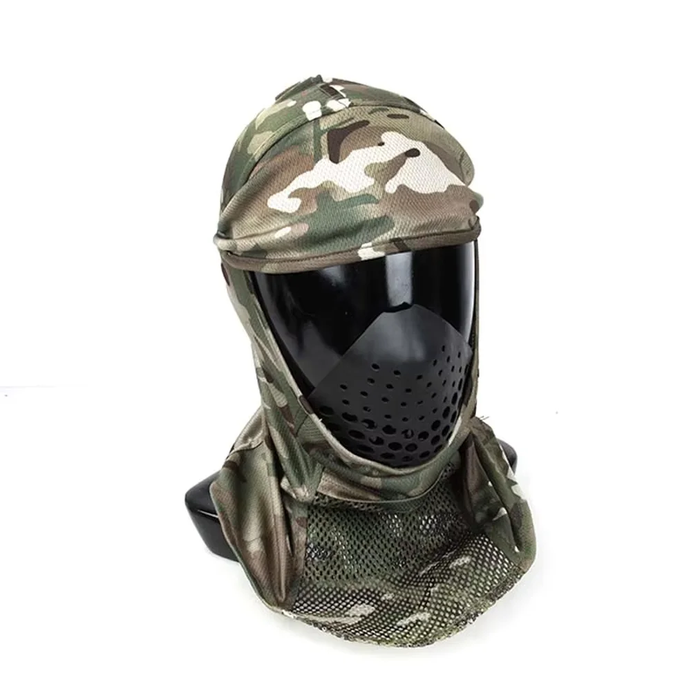 CS pasamontañas táctico camuflaje malla facial antipolvo solar - imagen 4