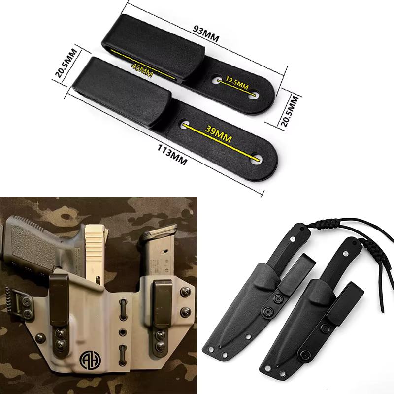 Funda táctica Kydex IWB acero inoxidable con clip para cuchillo - imagen 5