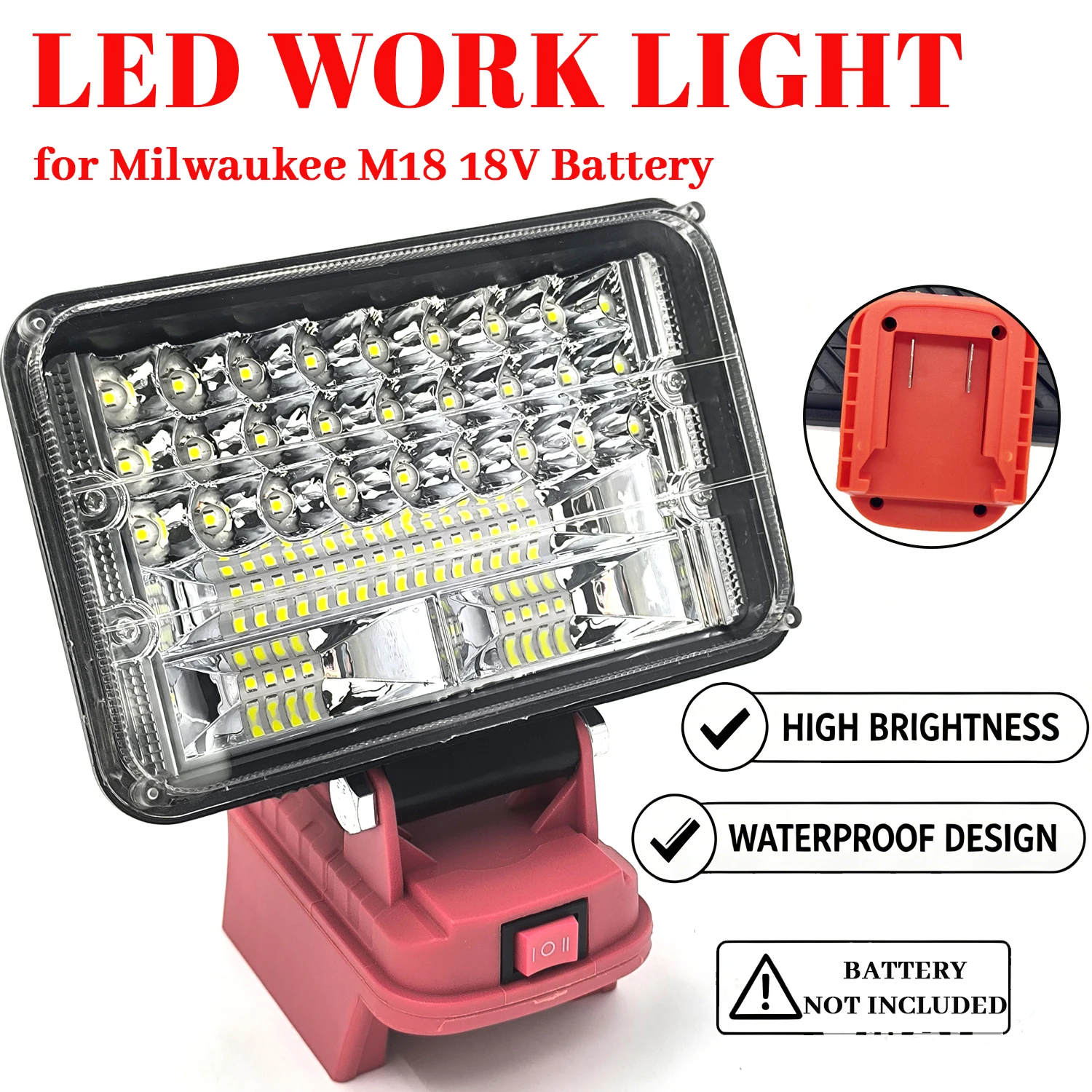 Milwaukee M18 lámpara de trabajo LED inalámbrica de inundación - imagen 2