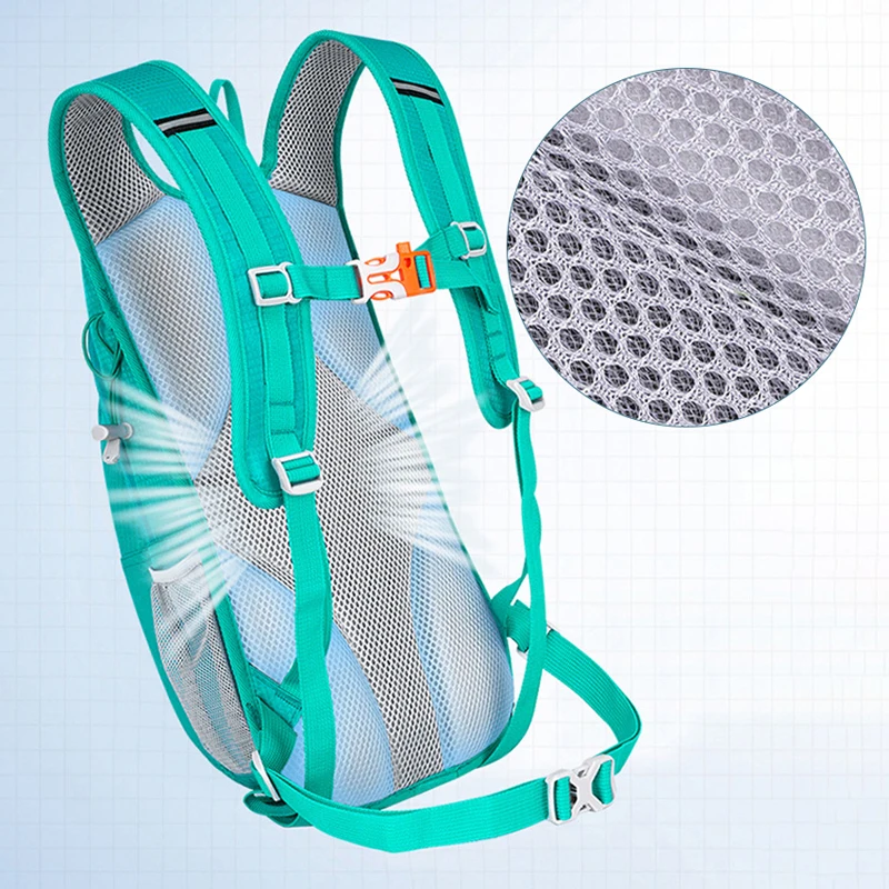Mochila táctica ligera reflectante para trekking, senderismo y viaje - imagen 3
