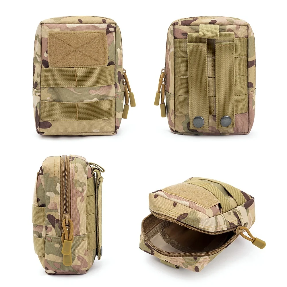 Bolsa táctica MOLLE con riñonera EDC y soporte magnético para móvil - imagen 3