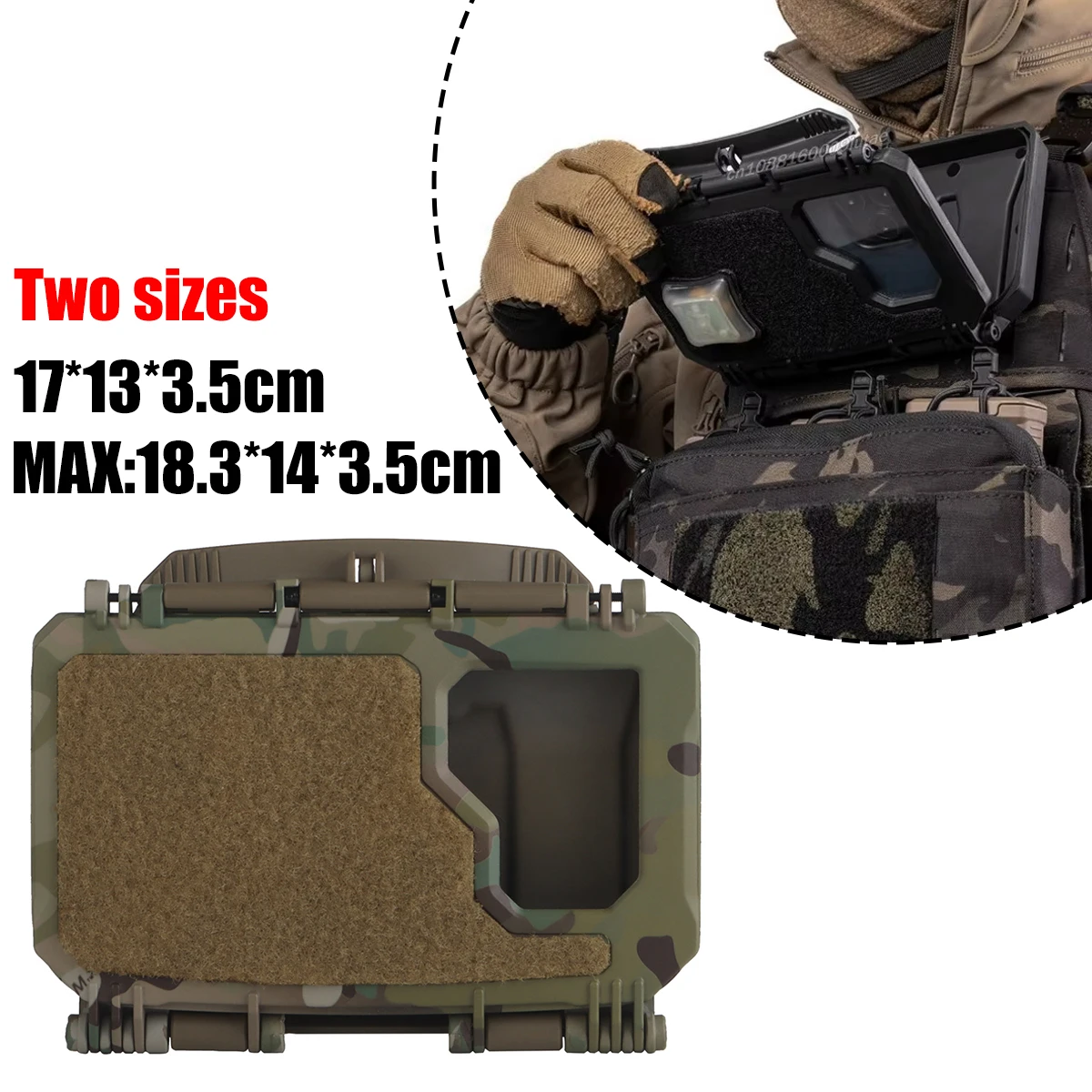 Caja táctica navegación V2 PLUS con soporte MOLLE móvil