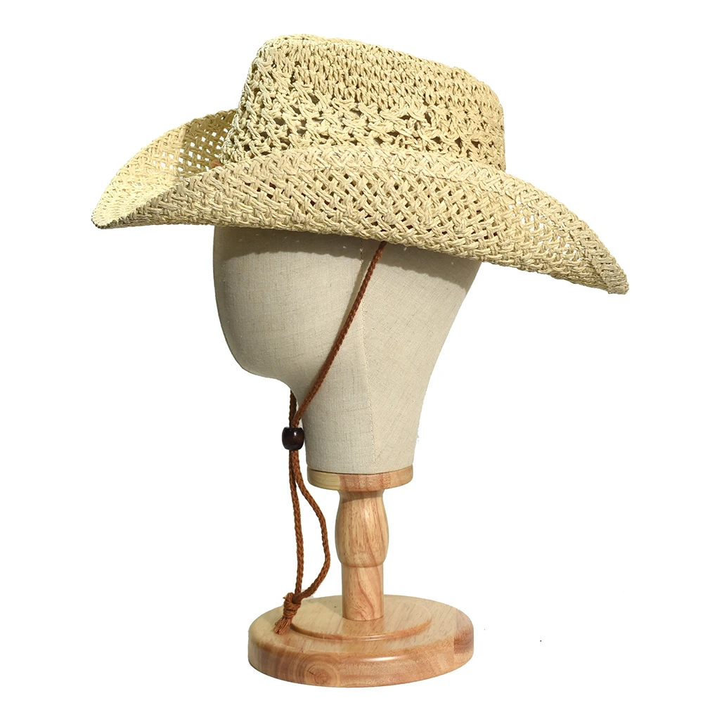 Sombrero de paja fedora Panama de ala ancha unisex - imagen 2