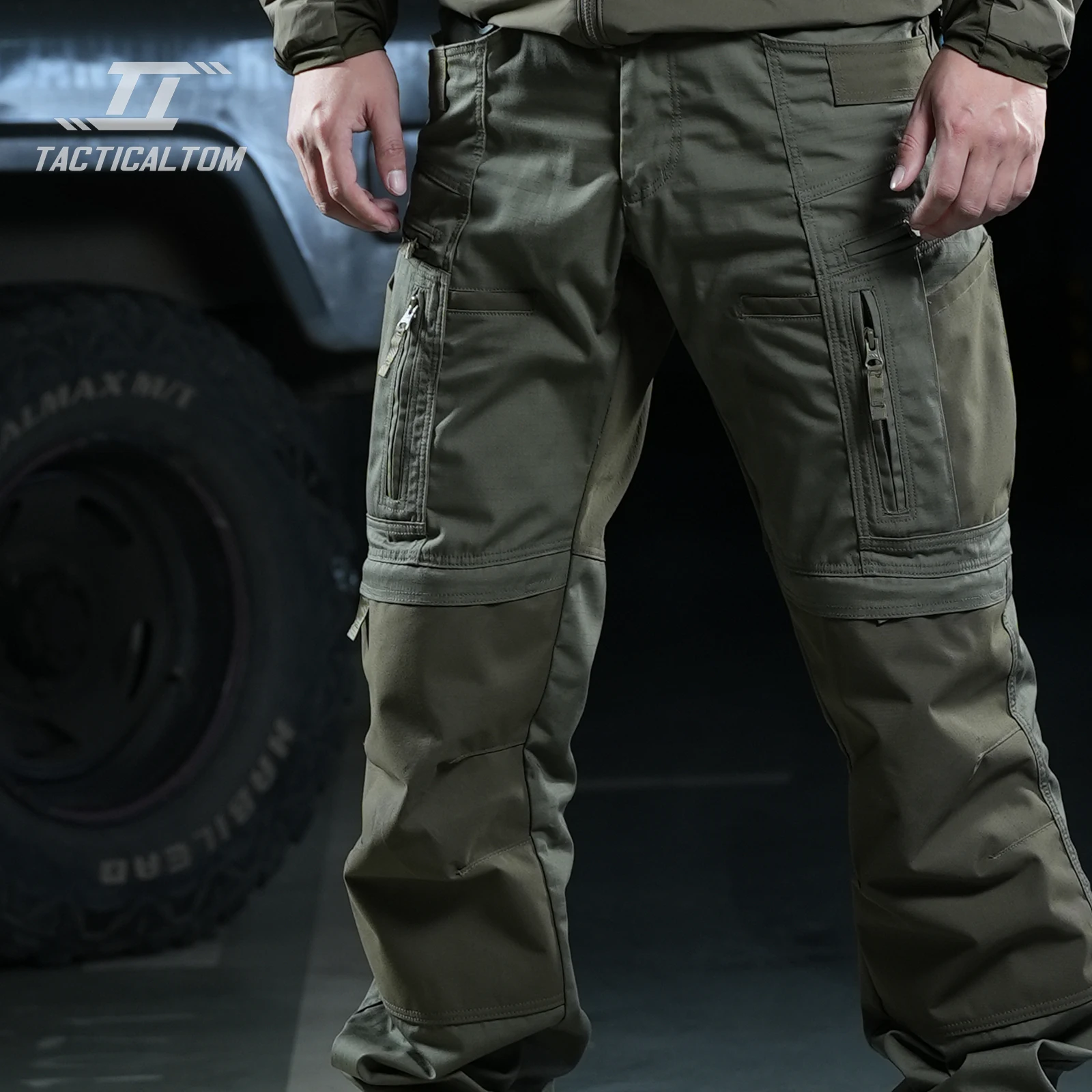 Tactical Tom P40 – Pantalones tácticos verdes multibolsillos - imagen 5