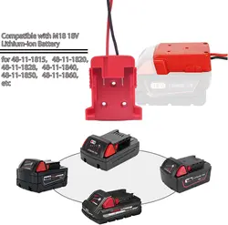 Cable adaptador arranque batería Milwaukee Dewalt cocodrilo