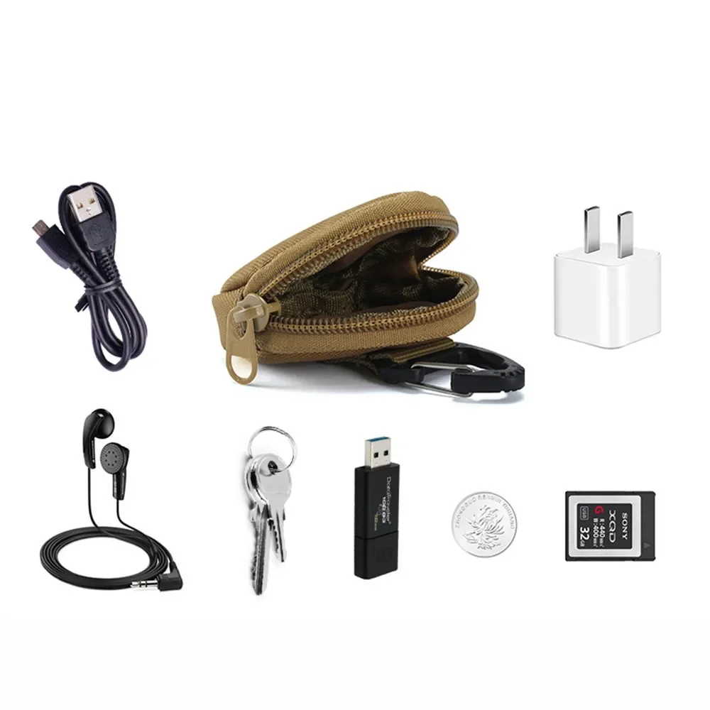 Bolsa táctica EDC ripstop ovalada para llaves y monedero cinturón - imagen 2