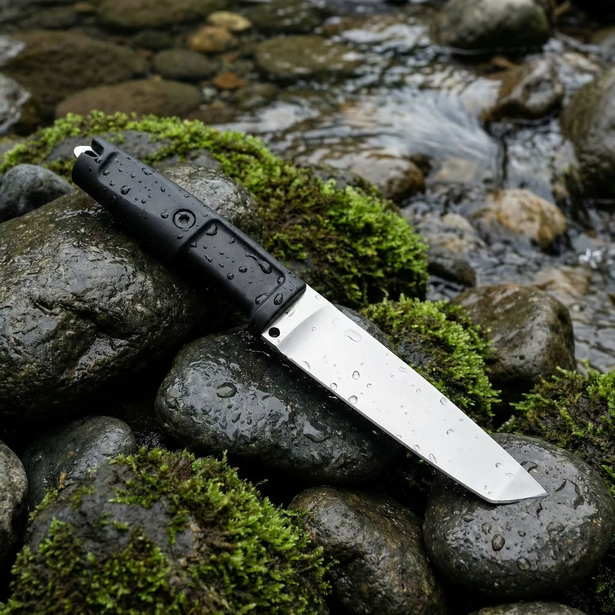 Cuchillo táctico de hoja fija para supervivencia y emergencia - imagen 3