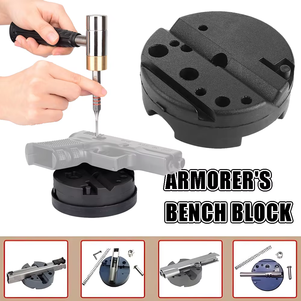 Bloque de banco universal para Glock 1911 y pistolas antideslizante - imagen 3