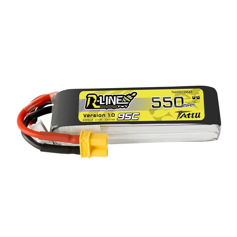 TATTU R-LINE 1.0 Bateria LiPo 2S 550mAh 95C para RC FPV - imagen 4