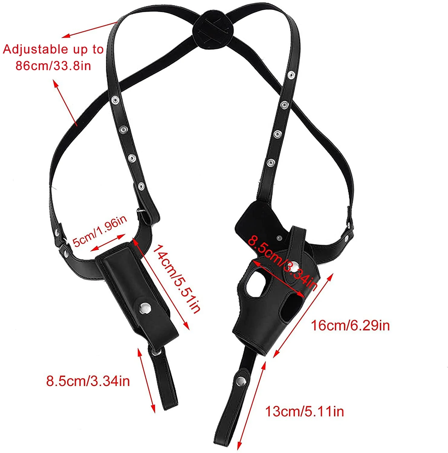 Funda táctica oculta para pistola, soporte de hombro y accesorios - imagen 2