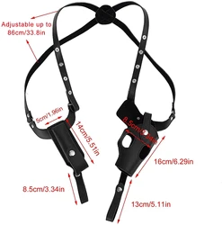 Funda táctica oculta para pistola, soporte de hombro y accesorios