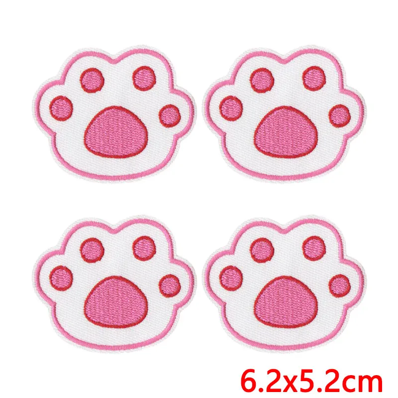 Parches bordados termoadhesivos rosas de dibujos animados para ropa - imagen 2
