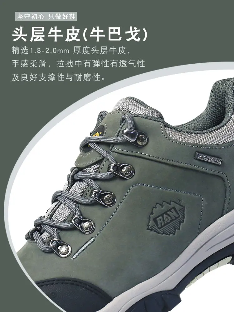 Botas de trekking RAN impermeables en cuero vacuno – Hombre