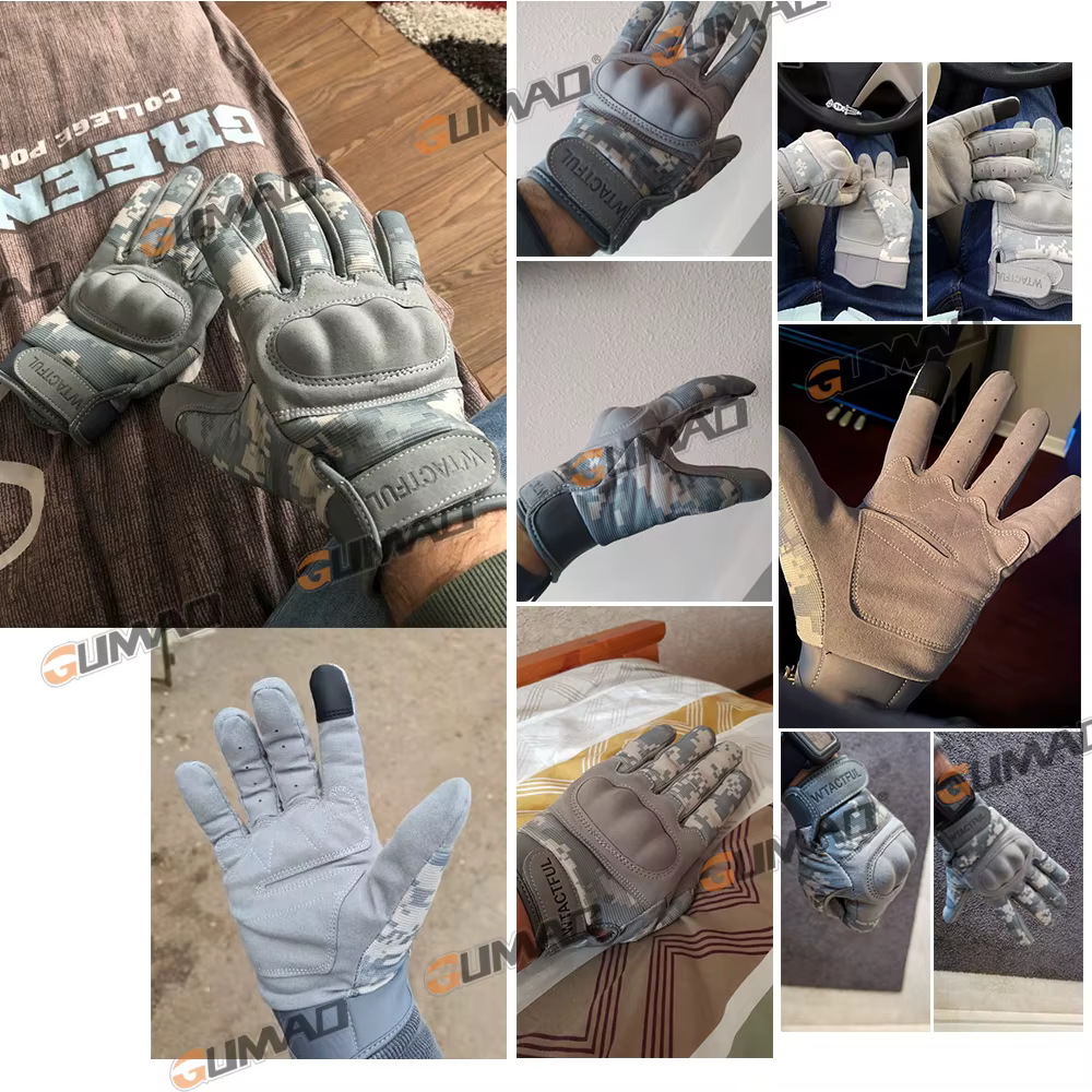 Guantes tácticos camuflaje táctil pantalla combate senderismo - imagen 3