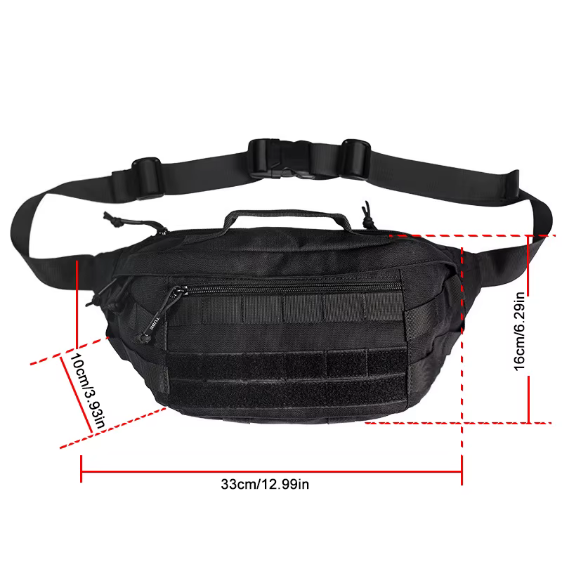 Riñonera táctica MOLLE impermeable multifunción para ciclismo - imagen 3