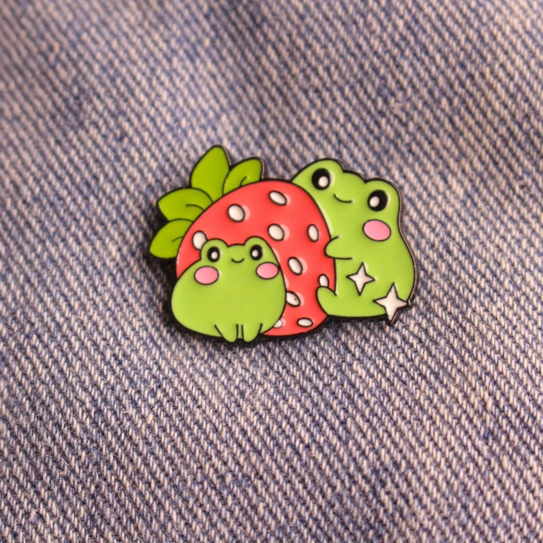 Broche aleación ranita simpática ajustable para decorar mochila - imagen 3