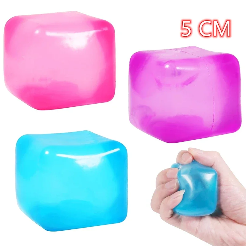 Juguete antiestrés gel alta densidad cubo de hielo cuadrado 9Toys