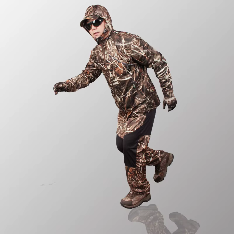 Traje de caza transpirable secado rápido – Camuflaje hombre primavera otoño - imagen 3