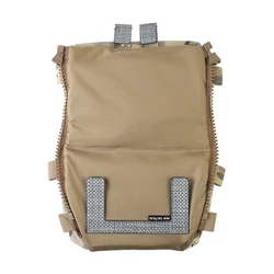 Bolsa táctica de accesorios para chaleco con doble cierre, caza