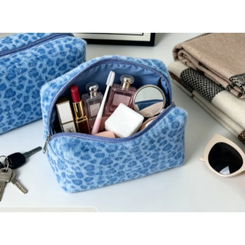 Organizador de aseo portátil con estampado leopardo, gran capacidad - imagen 5