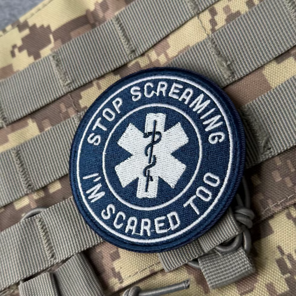 Life Star parche médico táctico bordado moral con velcro brazalete - imagen 2