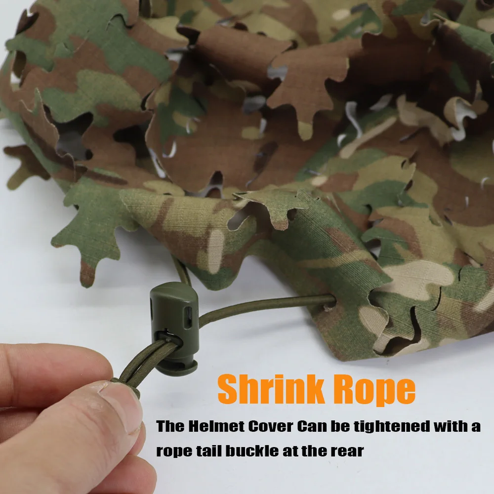 Cubierta táctica de casco rápido camuflaje 3D para Airsoft - imagen 5