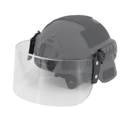 Casco táctico con gafas protectoras, parabrisas y máscara facial