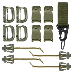 Kit accesorios MOLLE para mochila táctica, chaleco y cinturón