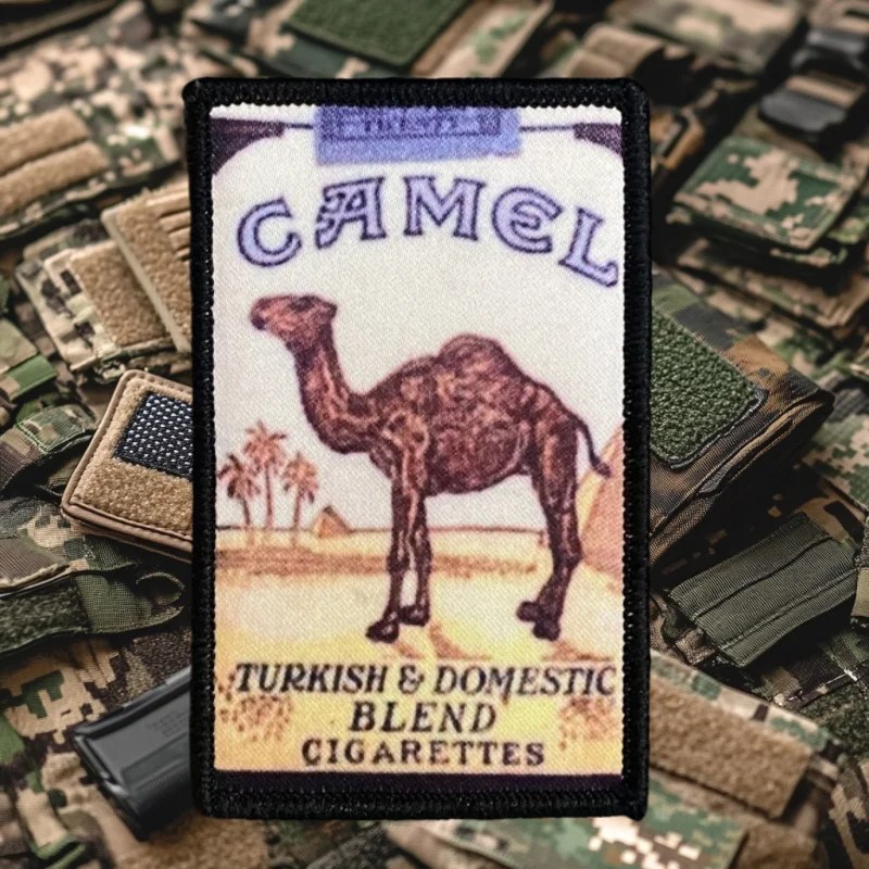 Camel Retro Parche táctico con velcro para mochila - imagen 5