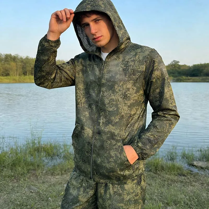 Conjunto camuflaje táctico ripstop para caza y senderismo, discreto - imagen 4