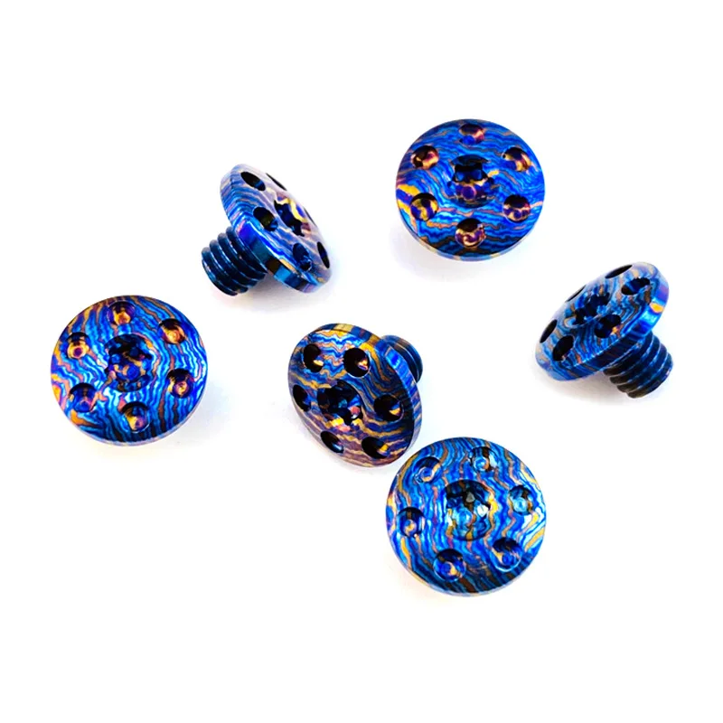 Tornillos M4 Torx T10 titanio CNC para mango de cuchillo plegable - imagen 2