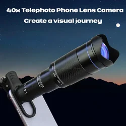 Minitelescopio telescópico de metal para móvil, turismo y acampada