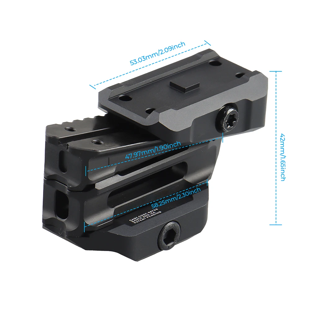 Soporte óptico variable para mira de punto rojo para uso táctico - imagen 3