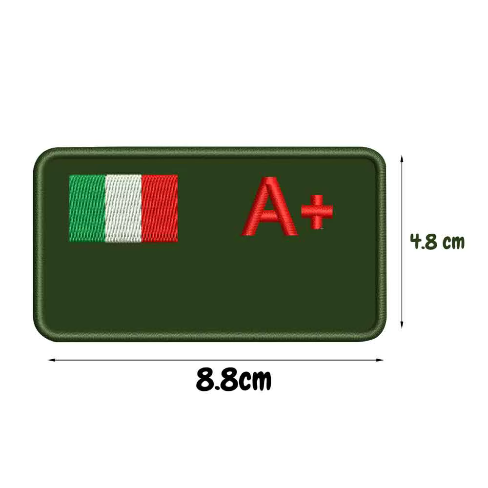 Parche grupo sanguíneo italiano – identificación táctica - imagen 5