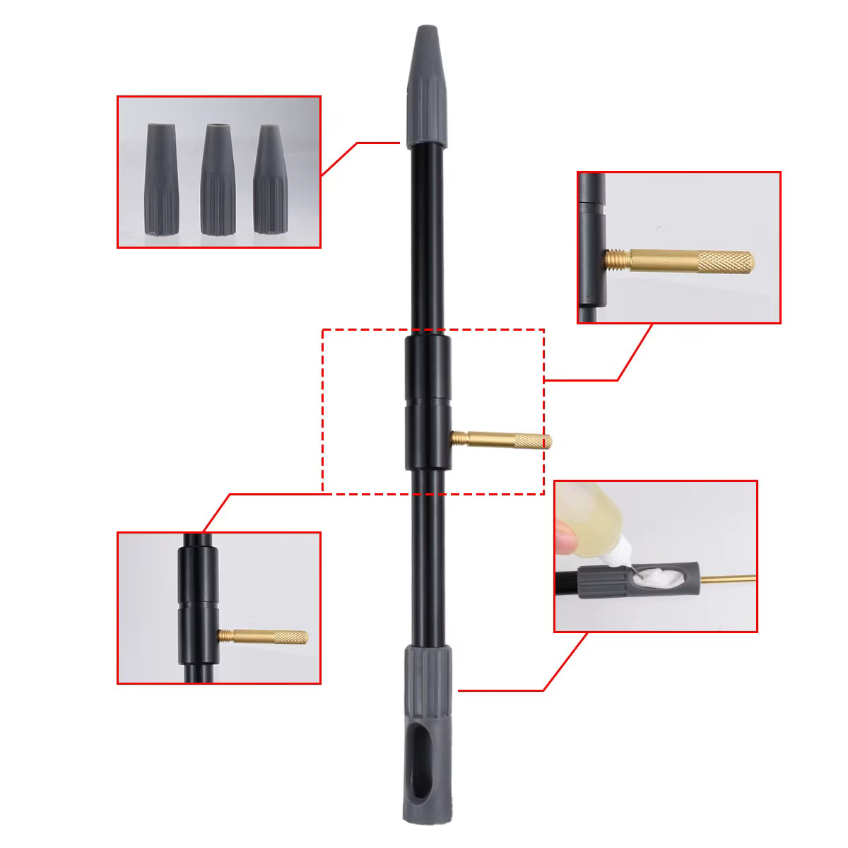 Kit limpieza universal para pistola y rifle – multi-calibre táctico caza - imagen 5