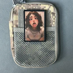 Parche táctico anime de insignia moral con velcro, mochila y brazalete