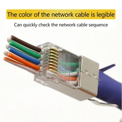 Xintylink conector CAT7 RJ45 blindado SFTP