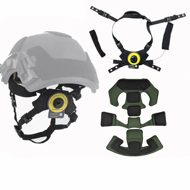 Casco táctico con forro de suspensión Wendy y espuma memoria - imagen 2