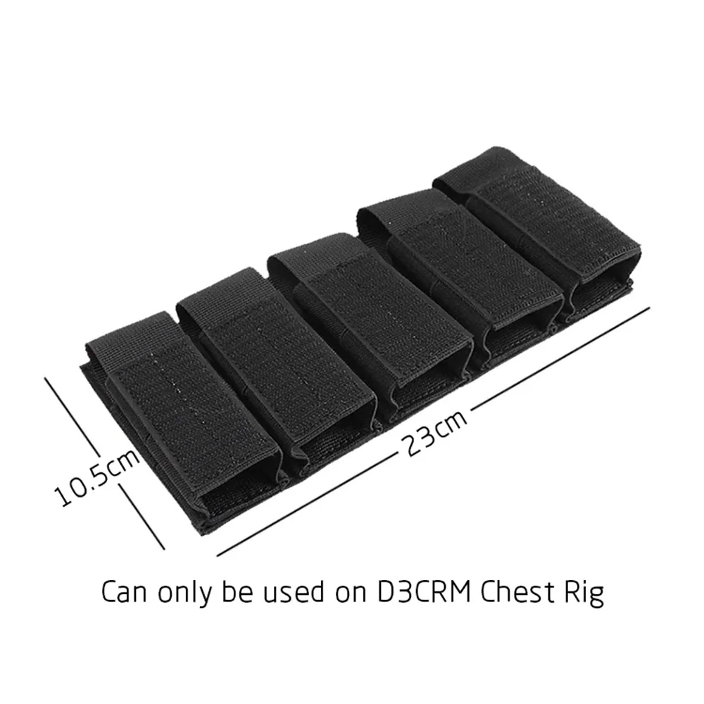 D3CRM SMG Chaleco táctico modular Molle para cargadores MP5 MP7 - imagen 4