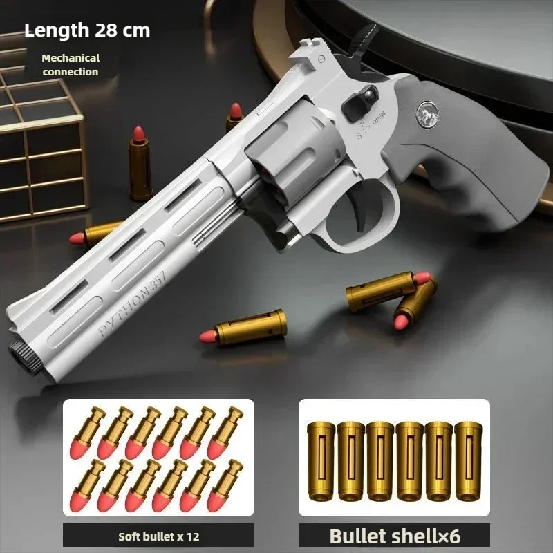 Pistola lanzadora con acabado y estilo airsoft