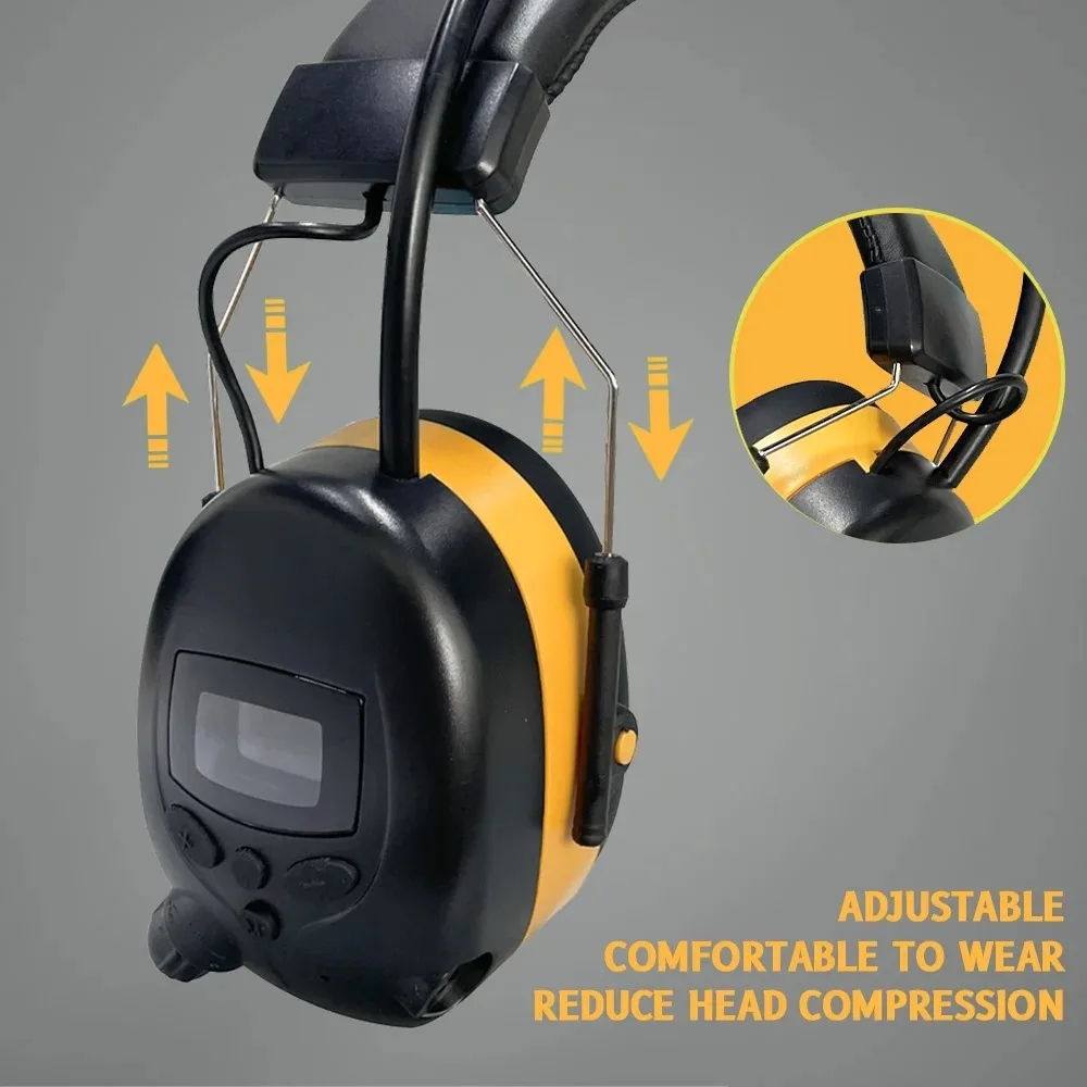 Protección auditiva Bluetooth recargable con radio FM para taller