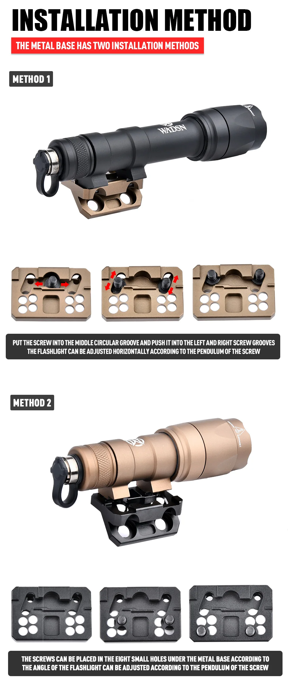 Accesorio de montaje compatible con rail